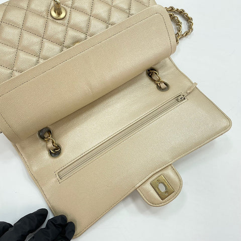 CHANEL Matrasse 25 Shoulder Bag beige WS32651