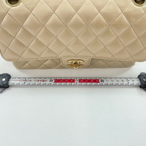 CHANEL Matrasse 25 Shoulder Bag beige WS32651