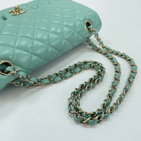 CHANEL Matrasse 25 Shoulder Bag green WS32652