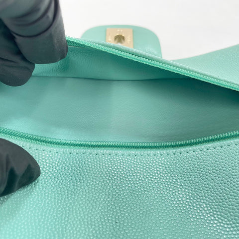 CHANEL Matelasse 25 Shoulder Bag green WS32652