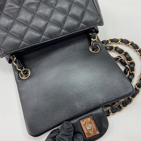 CHANEL Matelasse Shoulder Bag lambskin black WS32654