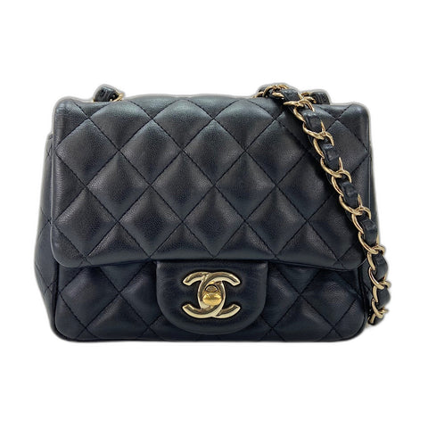 CHANEL Matelasse Shoulder Bag lambskin black WS32654