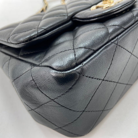 CHANEL Matrasse Shoulder Bag lambskin black WS32654