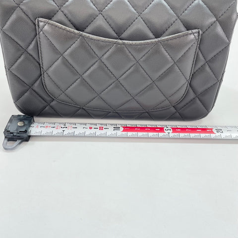 CHANEL Mini matrasse Shoulder Bag lambskin gray WS32655