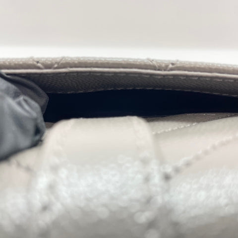 YVES SAINT LAURENT Envelope Small Shoulder Bag leather gray WS32656