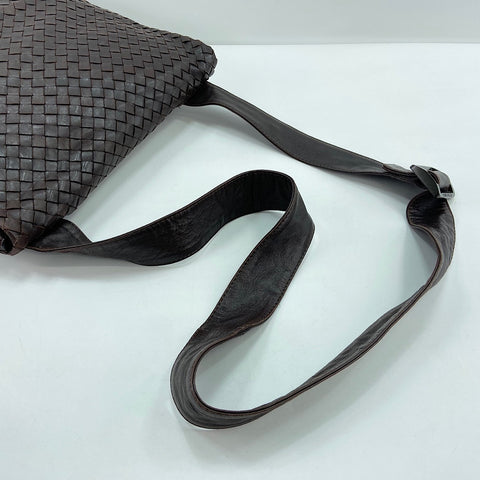 BOTTEGAVENETA INTRECCIATO Shoulder Bag leather Brown WS32657