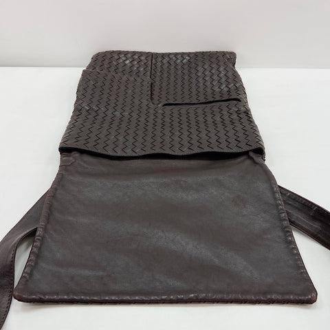 BOTTEGAVENETA INTRECCIATO Shoulder Bag leather Brown WS32657