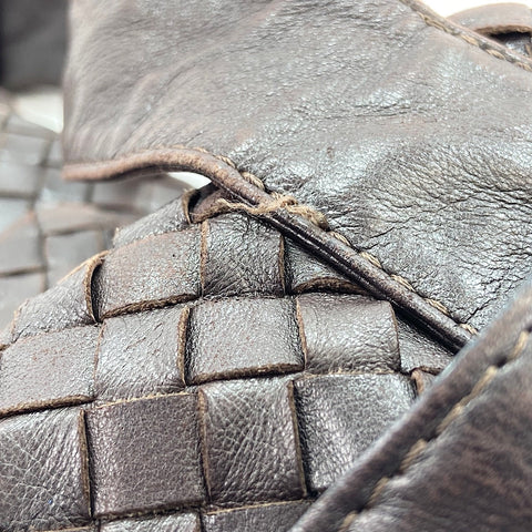 BOTTEGAVENETA INTRECCIATO Shoulder Bag leather Brown WS32657