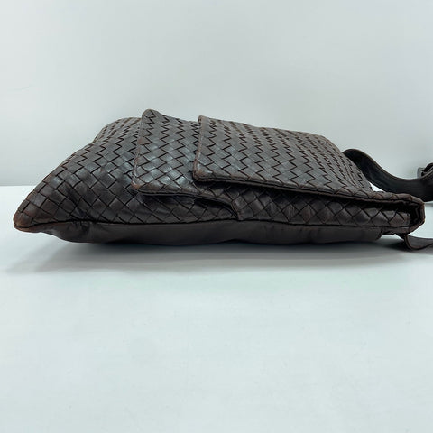 BOTTEGAVENETA INTRECCIATO Shoulder Bag leather Brown WS32657
