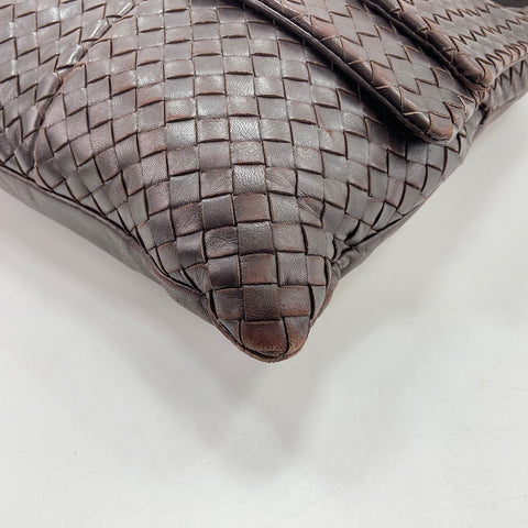 BOTTEGAVENETA INTRECCIATO Shoulder Bag leather Brown WS32657