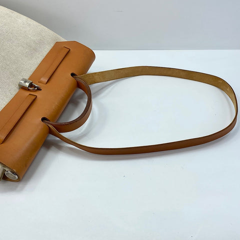 HERMES HerbagGM Shoulder Bag Tower ash beige WS32658