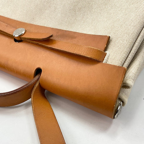 HERMES HerbagGM Shoulder Bag Tower ash beige WS32658
