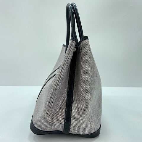 HERMES Garden party PM Tote Bag Tower ash black WS32660