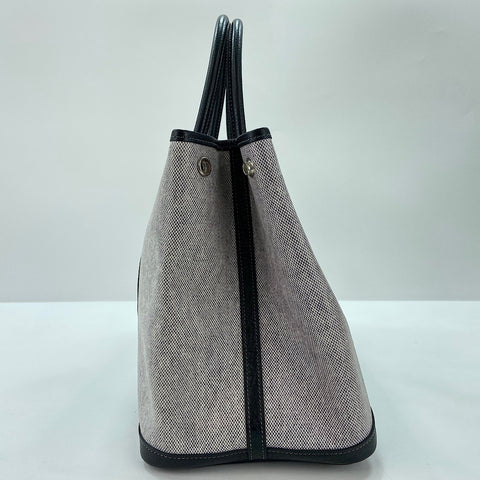 HERMES Garden party PM Tote Bag Tower ash black WS32660