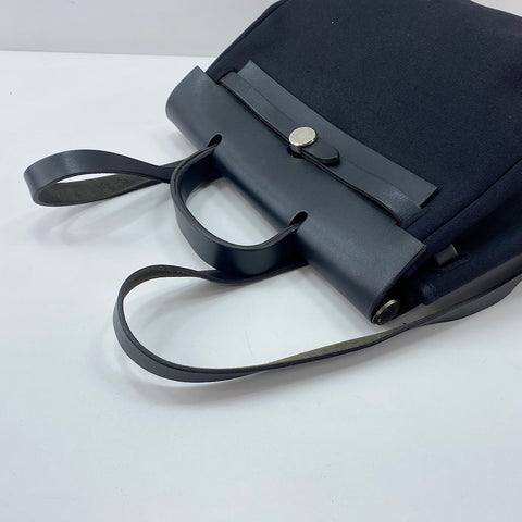 HERMES HerbagPM Tote Bag black WS32661