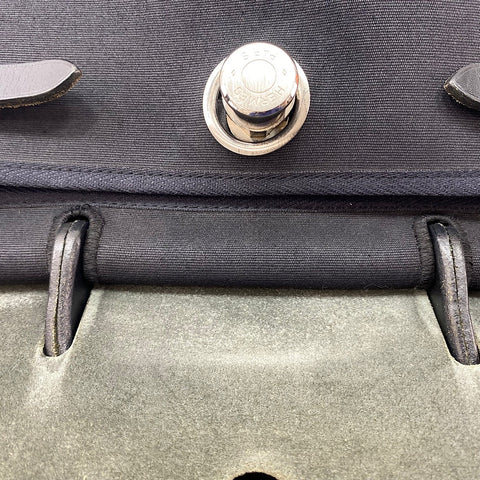 HERMES HerbagPM Tote Bag black WS32661
