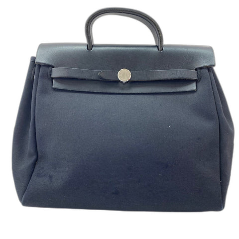 HERMES HerbagPM Tote Bag black WS32661