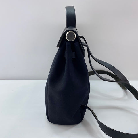 HERMES HerbagPM Tote Bag black WS32661