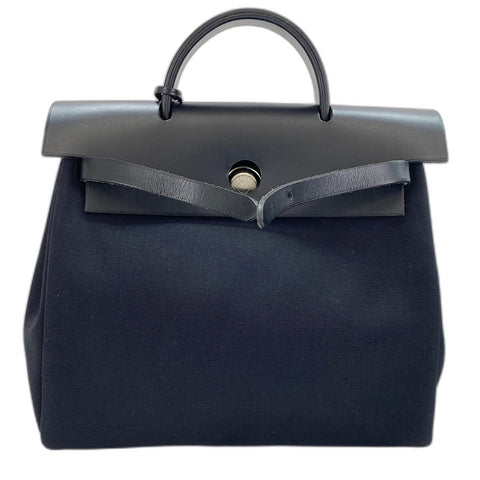 HERMES HerbagPM Handbag black WS32662