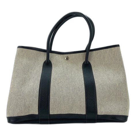 HERMES Optical H Garden Party PM Tote Bag Tower ash gray WS32663