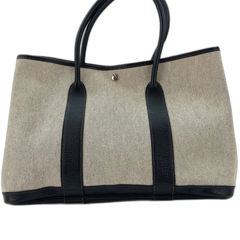 HERMES Optical H Garden Party PM Tote Bag Tower ash gray WS32663