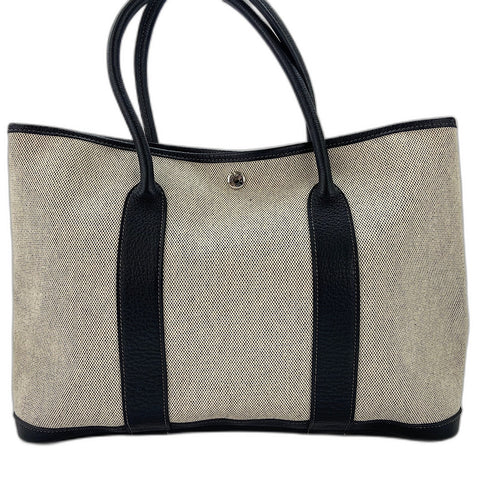 HERMES Optical H Garden Party PM Tote Bag Tower ash gray WS32663