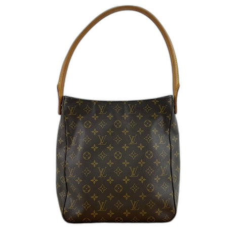 LOUIS VUITTON Looping GM Handbag Brown WS32665