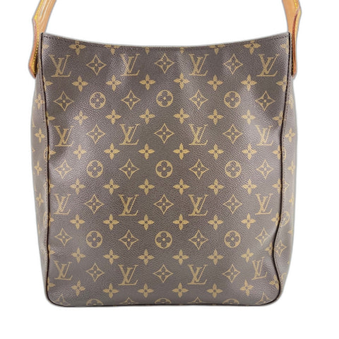 LOUIS VUITTON Looping GM Handbag Brown WS32665