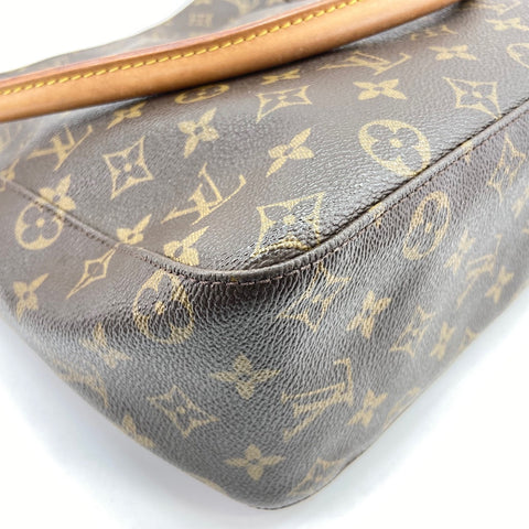 LOUIS VUITTON Looping GM Handbag Brown WS32665