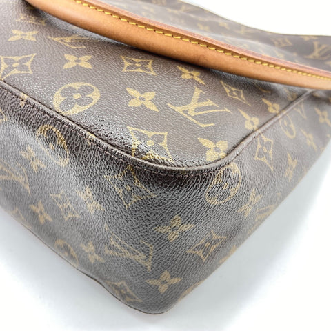 LOUIS VUITTON Looping GM Handbag Brown WS32665