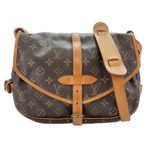 LOUIS VUITTON Saumur 30 Shoulder Bag Brown WS32668