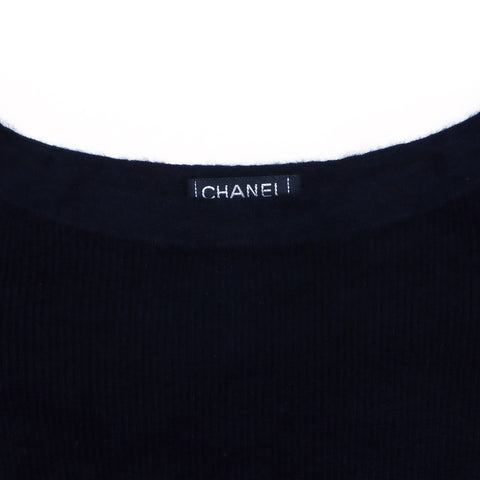 シャネル CHANEL 半袖 カットソー カシミヤ ブラック WS3266