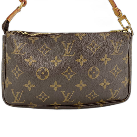 LOUIS VUITTON Pochette Accessoires Handbag Brown WS32672