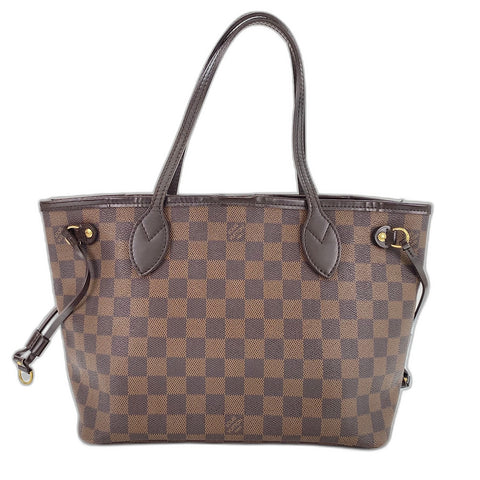 LOUIS VUITTON Never full PM Handbag Brown WS32675
