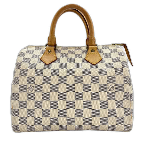 LOUIS VUITTON Speedy 25 Handbag white WS32677