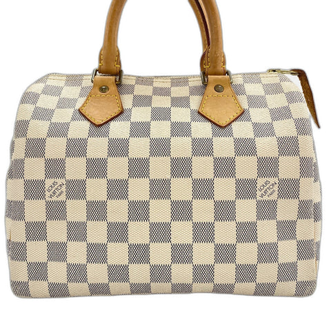 LOUIS VUITTON Speedy 25 Handbag white WS32677