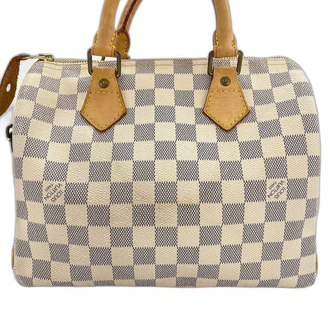 LOUIS VUITTON Speedy 25 Handbag white WS32677