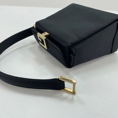 GUCCI Top handle Handbag Satin black WS32682