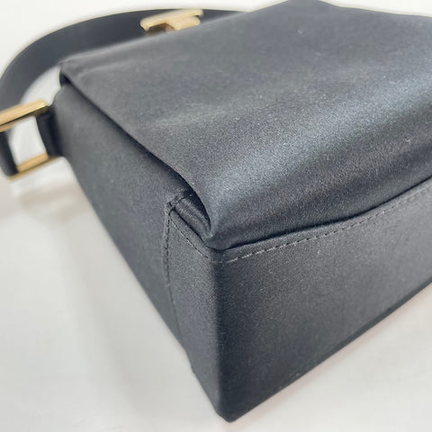 GUCCI Top handle Handbag Satin black WS32682