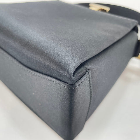 GUCCI Top handle Handbag Satin black WS32682