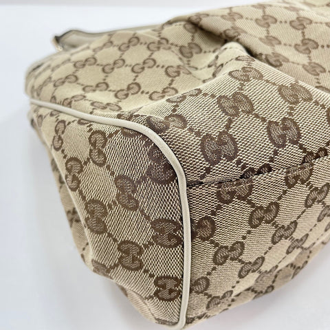 GUCCI Sukey Handbag canvas beige WS32683