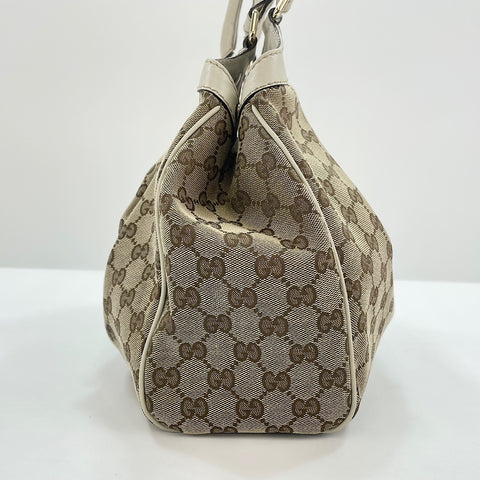 GUCCI Sukey Handbag canvas beige WS32683