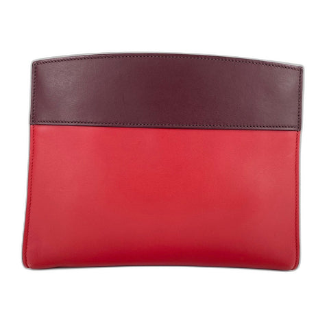 PRADA Shoulder Bag leather Red WS32692