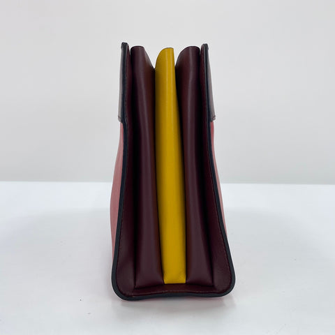 PRADA Shoulder Bag leather Red WS32692