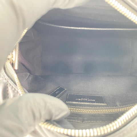 YVES SAINT LAURENT Lulu Shoulder Bag leather black WS32693