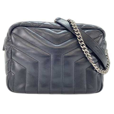 YVES SAINT LAURENT Lulu Shoulder Bag leather black WS32693