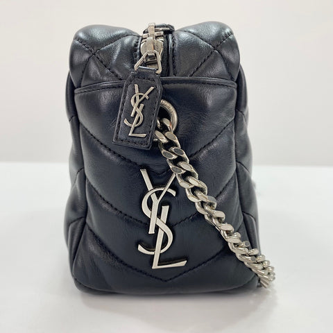 YVES SAINT LAURENT Lulu Shoulder Bag leather black WS32693