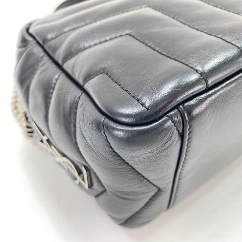 YVES SAINT LAURENT Lulu Shoulder Bag leather black WS32693