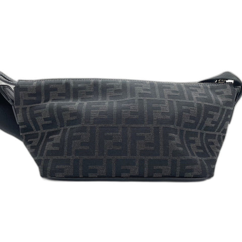 FENDI Belt bag Shoulder Bag canvas black WS32694