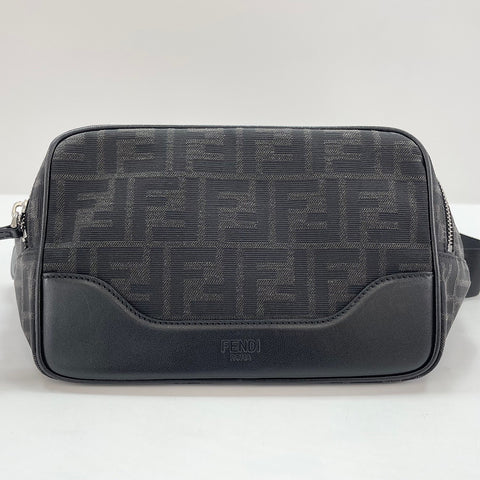 FENDI Belt bag Shoulder Bag canvas black WS32694